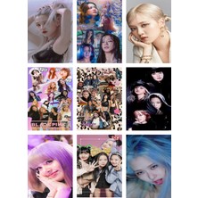 Blackpink Fotokart 9 Adet Kesilmiş  8*6 cm Pvc Kaplı Süper Hd Kaliteli Baskılı Fotokart