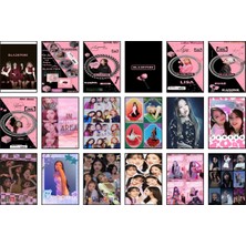 Blackpink Fotokart 18 Adet Kesilmiş  6*5 cm Pvc Kaplı Süper Hd Kaliteli Baskılı Fotokart