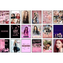 Blackpink Fotokart 18 Adet Kesilmiş  6*5 cm Pvc Kaplı Süper Hd Kaliteli Baskılı Fotokart