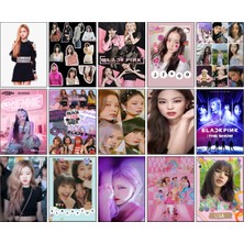 Blackpink Fotokart 15 Adet Kesilmiş  6*5 cm Pvc Kaplı Süper Hd Kaliteli Baskılı Fotokart