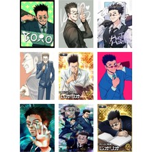 Leorio Paladiknight Hunter x Hunter Fotokart 9 Adet Kesilmiş  8*6 cm Pvc Kaplı Süper Hd