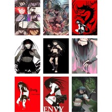 Envy Fullmetal Alchemist Fotokart 9 Adet Kesilmiş  8*6 cm Pvc Kaplı Süper Hd Kaliteli Baskılı