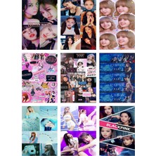 Blackpink Fotokart  Yeni Model 9 Adet Kesilmiş  8*6 cm Pvc Kaplı Süper Hd Kaliteli Baskılı Fotokart