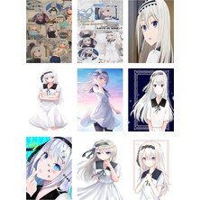 Kei Shirogane Fotokart 9 Adet Kesilmiş  8*6 cm Pvc Kaplı Süper Hd Kaliteli Baskılı Fotokart