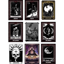 Tarot Fotokart 9 Adet Kesilmiş  8*6 cm Pvc Kaplı Süper Hd Kaliteli Baskılı Fotokart