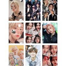 Stray Kids Fotokart 9 Adet Kesilmiş  8*6 cm Pvc Kaplı Süper Hd Kaliteli Baskılı Fotokart