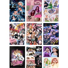 Blackpink Fotokart  Yeni Model 9 Adet Kesilmiş  8*6 cm Pvc Kaplı Süper Hd Kaliteli Baskılı Fotokart