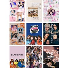 Blackpink Fotokart  Yeni Model 9 Adet Kesilmiş  8*6 cm Pvc Kaplı Süper Hd Kaliteli Baskılı Fotokart