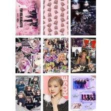 Blackpink Fotokart 9 Adet Kesilmiş  8*6 cm Pvc Kaplı Süper Hd Kaliteli Baskılı Fotokart