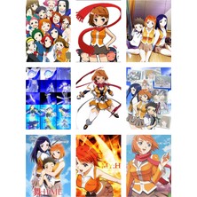 Mai Hime Fotokart 9 Adet Kesilmiş  8*6 cm Pvc Kaplı Süper Hd Kaliteli Baskılı Fotokart