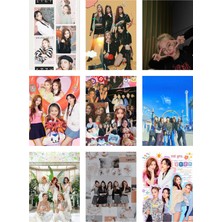 Itzy Kpop Fotokart 9 Adet Kesilmiş  8*6 cm Pvc Kaplı Süper Hd Kaliteli Baskılı Fotokart