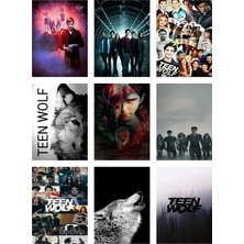 Teen Wolf Fotokart 9 Adet Kesilmiş  8*6 cm Pvc Kaplı Süper Hd Kaliteli Baskılı Fotokart