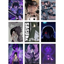 Sasuke Uchiha Fotokart 9 Adet Kesilmiş  8*6 cm Pvc Kaplı Süper Hd Kaliteli Baskılı Fotokart