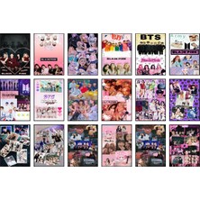Blackpink Fotokart 18 Adet Kesilmiş  6*5 cm Pvc Kaplı Süper Hd Kaliteli Baskılı Fotokart