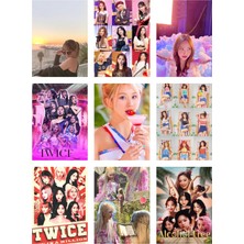 Twice Fotokart 9 Adet Kesilmiş  8*6 cm Pvc Kaplı Süper Hd Kaliteli Baskılı Fotokart