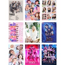 Twice Fotokart 9 Adet Kesilmiş  8*6 cm Pvc Kaplı Süper Hd Kaliteli Baskılı Fotokart