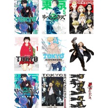 Tokyo Revengers Fotokart 9 Adet Kesilmiş  8*6 cm Pvc Kaplı Süper Hd Kaliteli Baskılı Fotokart