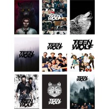Teen Wolf Fotokart 9 Adet Kesilmiş  8*6 cm Pvc Kaplı Süper Hd Kaliteli Baskılı Fotokart