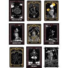 Tarot Fotokart 9 Adet Kesilmiş  8*6 cm Pvc Kaplı Süper Hd Kaliteli Baskılı Fotokart