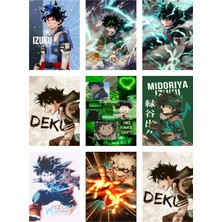 Midoriya Izuku Fotokart 9 Adet Kesilmiş  8*6 cm Pvc Kaplı Süper Hd Kaliteli Baskılı Fotokart