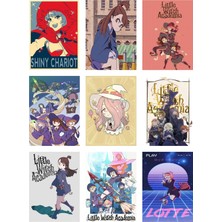 Little Witch Academia Fotokart 9 Adet Kesilmiş  8*6 cm Pvc Kaplı Süper Hd Kaliteli Baskılı Fotokart