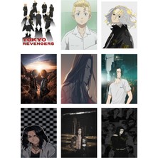Tokyo Revengers Fotokart 9 Adet Kesilmiş  8*6 cm Pvc Kaplı Süper Hd Kaliteli Baskılı Fotokart