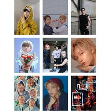 Stray Kids Fotokart 9 Adet Kesilmiş  8*6 cm Pvc Kaplı Süper Hd Kaliteli Baskılı Fotokart