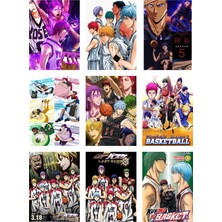 Kuroko No Basket Fotokart 9 Adet Kesilmiş  8*6 cm Pvc Kaplı Süper Hd Kaliteli Baskılı Fotokart