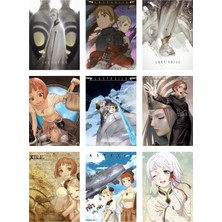Last Exile Fotokart 9 Adet Kesilmiş  8*6 cm Pvc Kaplı Süper Hd Kaliteli Baskılı Fotokart