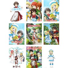 Kami Tachi Ni Hirowareta Otoko Fotokart 9 Adet Kesilmiş  8*6 cm Pvc Kaplı Süper Hd Kaliteli