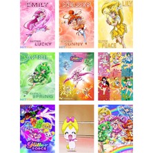 Glitter Force Fotokart 9 Adet Kesilmiş  8*6 cm Pvc Kaplı Süper Hd Kaliteli Baskılı Fotokart