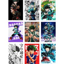 Midoriya Izuku Fotokart 9 Adet Kesilmiş  8*6 cm Pvc Kaplı Süper Hd Kaliteli Baskılı Fotokart
