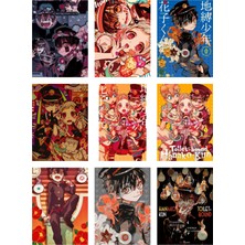 Jibaku Shounen Hanako Kun Fotokart 9 Adet Kesilmiş  8*6 cm Pvc Kaplı Süper Hd Kaliteli