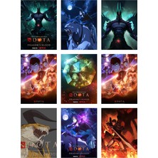 Dragons Blood Dota Fotokart 9 Adet Kesilmiş  8*6 cm Pvc Kaplı Süper Hd Kaliteli Baskılı