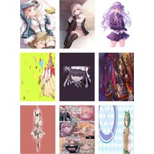 Danganronpa Fotokart 9 Adet Kesilmiş  8*6 cm Pvc Kaplı Süper Hd Kaliteli Baskılı Fotokart