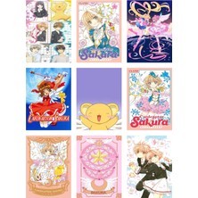 Cardcaptor Sakura Fotokart 9 Adet Kesilmiş  8*6 cm Pvc Kaplı Süper Hd Kaliteli Baskılı Fotokart