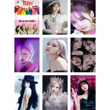 Blackpink Fotokart 9 Adet Kesilmiş  8*6 cm Pvc Kaplı Süper Hd Kaliteli Baskılı Fotokart