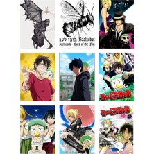 Beelzebub Fotokart 9 Adet Kesilmiş  8*6 cm Pvc Kaplı Süper Hd Kaliteli Baskılı Fotokart