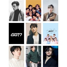 Got7 Kpop Fotokart 9 Adet Kesilmiş  8*6 cm Pvc Kaplı Süper Hd Kaliteli Baskılı Fotokart