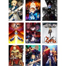 Fate Zero Fotokart 9 Adet Kesilmiş  8*6 cm Pvc Kaplı Süper Hd Kaliteli Baskılı Fotokart