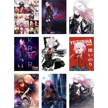 Egoist Inori Yuzuriha Fotokart 9 Adet Kesilmiş  8*6 cm Pvc Kaplı Süper Hd Kaliteli Baskılı