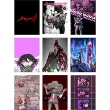 Danganronpa Fotokart 9 Adet Kesilmiş  8*6 cm Pvc Kaplı Süper Hd Kaliteli Baskılı Fotokart