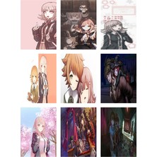 Danganronpa Fotokart 9 Adet Kesilmiş  8*6 cm Pvc Kaplı Süper Hd Kaliteli Baskılı Fotokart