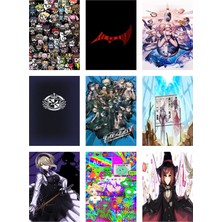 Danganronpa Fotokart 9 Adet Kesilmiş  8*6 cm Pvc Kaplı Süper Hd Kaliteli Baskılı Fotokart