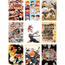 Haikyuu Fotokart 9 Adet Kesilmiş  8*6 cm Pvc Kaplı Süper Hd Kaliteli Baskılı Fotokart
