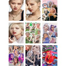 Blackpink Fotokart 9 Adet Kesilmiş  8*6 cm Pvc Kaplı Süper Hd Kaliteli Baskılı Fotokart