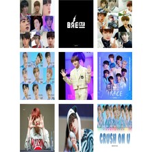 BAE173 Kpop Fotokart 9 Adet Kesilmiş  8*6 cm Pvc Kaplı Süper Hd Kaliteli Baskılı Fotokart
