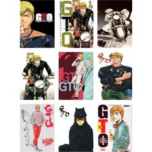 Great Teacher Onizuka  Fotokart 9 Adet Kesilmiş  8*6 cm Pvc Kaplı Süper Hd Kaliteli Baskılı Fotokart