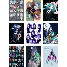 Houseki No Kuni Fotokart 9 Adet Kesilmiş  8*6 cm Pvc Kaplı Süper Hd Kaliteli Baskılı Fotokart