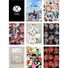 Exo Fotokart 9 Adet Kesilmiş  8*6 cm Pvc Kaplı Süper Hd Kaliteli Baskılı Fotokart
